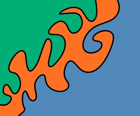 seamless pattern with fire flames