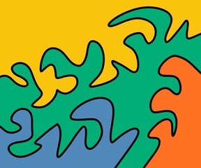 seamless pattern with fire flames