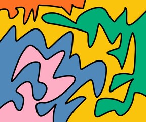 seamless pattern with fire flames