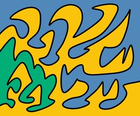 seamless pattern with fire flames