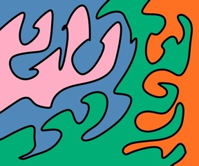 seamless pattern with fire flames