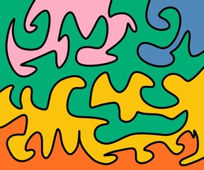 seamless pattern with fire flames