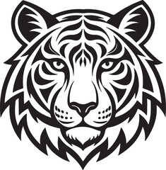 Fototapeta premium tiger head vector