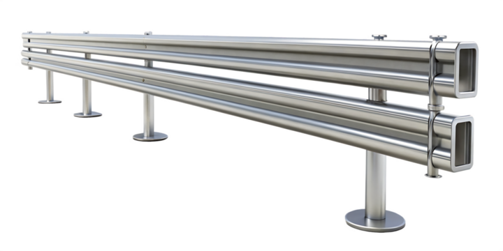 Guardrail isolated on white background PNG,AI GENERATED