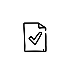 Successful goal thin line icon