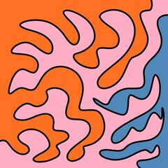 Drawing Illustration Abstract Shape Retro Background Vintage