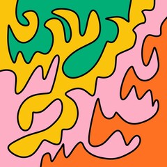 Drawing Illustration Abstract Shape Retro Background Vintage