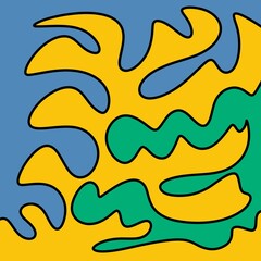 Drawing Illustration Abstract Shape Retro Background Vintage