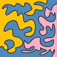Drawing Illustration Abstract Shape Retro Background Vintage