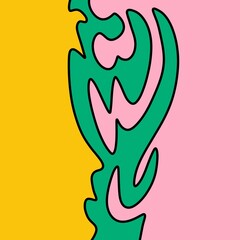 Drawing Illustration Abstract Shape Retro Background Vintage