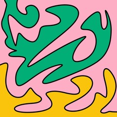 Drawing Illustration Abstract Shape Retro Background Vintage