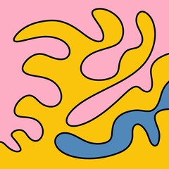 Drawing Illustration Abstract Shape Retro Background Vintage