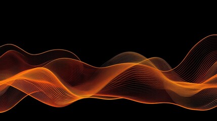 Abstract gradient line waves creating a motion effect, suitable for tech branding, event flyers, and digital artwork.