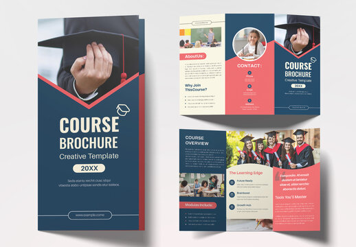 Course Trifold Brochure Layout