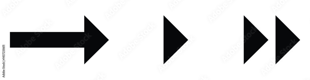 Poster arrows vector collection black. different black arrows icons,vector set. abstract elements for busin