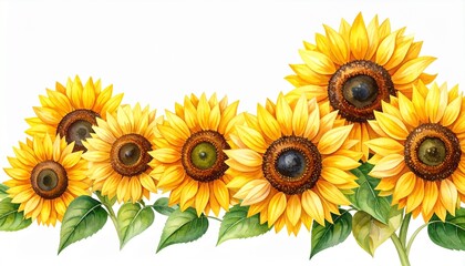 Fototapeta premium Matériel d'illustration de tournesol