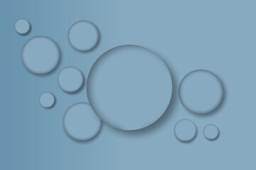 Minimal Neumorphic Gradient Sphere Composition – Soft UI Design Background