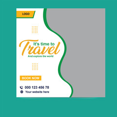 Explore the World Facebook and Instagram Posts For Travel Agency
