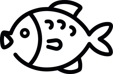 
silhouette simple fish icon design with white background 