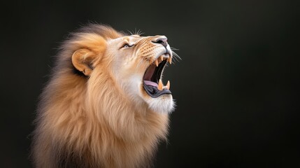 Fototapeta premium Majestic Lion Roaring