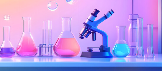 dreamy cartoon laboratory