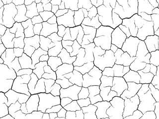  Broken cracked surface. Vector illustration. Monochrome background of coarse soil. 