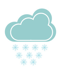 Cloud with Snowflakes Icon