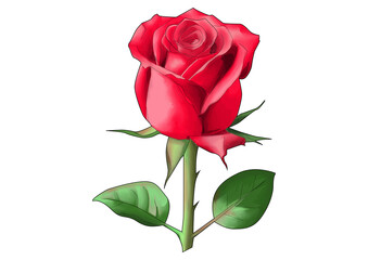 single red rose