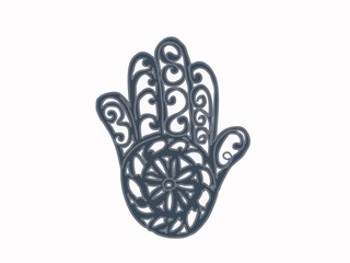 Illustration of the amulet hand of Fatima