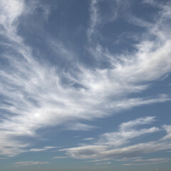 Obraz premium Soft Horizons Under Cirrostratus Skies