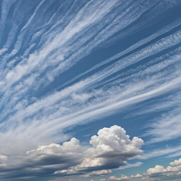 Veil of Cirrostratus Over Rolling Clouds