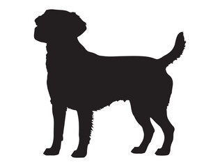 BRITTANY SPANIEL DOG SILHOUETTE