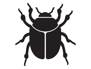 BUG SILHOUETTE WHITE BACKGROUND
