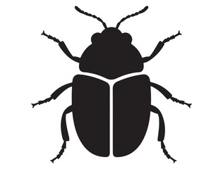 BUG SILHOUETTE WHITE BACKGROUND