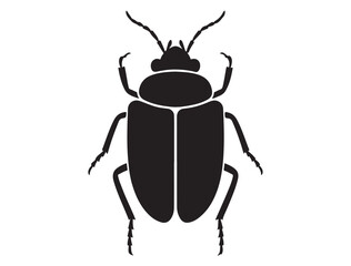 BUG SILHOUETTE WHITE BACKGROUND