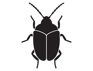 BUG SILHOUETTE WHITE BACKGROUND