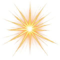 Bright Golden Starburst Design