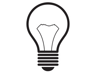 BULB ICON SILHOUETTE