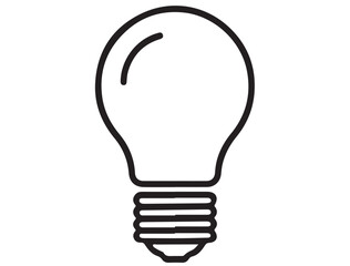 BULB ICON SILHOUETTE