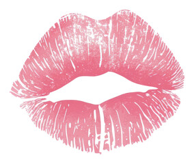 Obraz premium PNG Kiss mark cosmetics lipstick person.