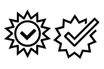 vector illustration of a check mark symbol, vector illustration of a check mark, vector illustration of a cross, set of vector icons, check mark icons set, set of vector icons.