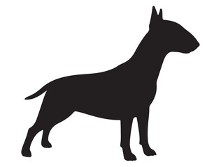 BULL TERRIER DOG SILHOUETTE