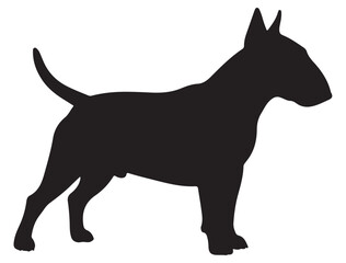 BULL TERRIER DOG SILHOUETTE