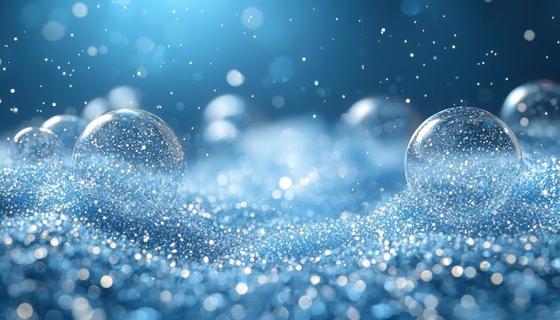 Steam ball, bubbles abstract background