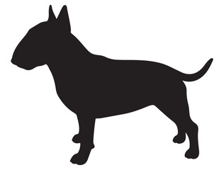 BULL TERRIER DOG SILHOUETTE