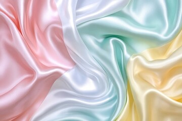 Obraz premium Smooth, Pastel Silk Drape