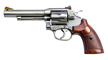 revolver isolated on white background Generative AI