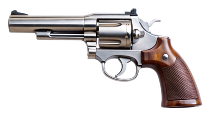 revolver isolated on white background Generative AI