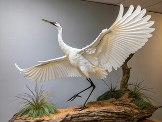 great white heron ardea cinerea