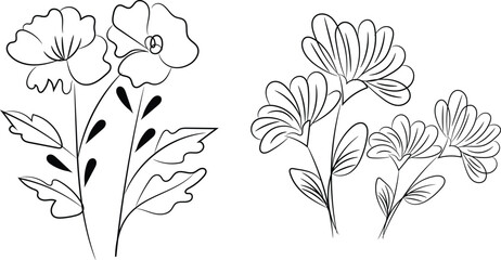 Seamless vector floral pattern with white flowers and leaves, a nature-inspired illustration for elegant design 